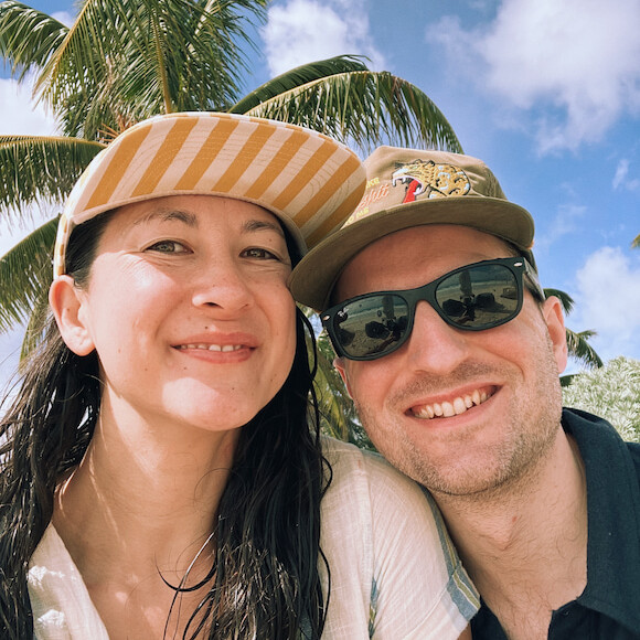 Selfie of Angela and Adrian